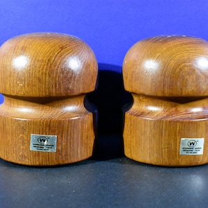 Vintage Winsome Danish Modern Teak Salt and Pepper Shakers, Free Shipping