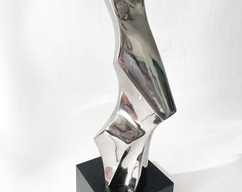 Iconic Mid Century Modern Richard Barr for Laurel sculptural Chrome Lamp W-736 No Shade, FREE SHIPPING