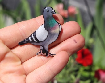 pigeon pin etsy