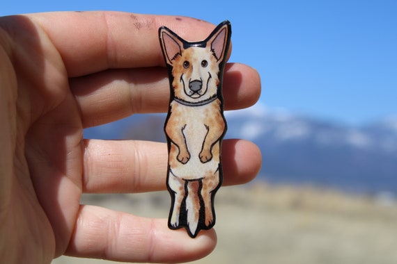 Red Heeler Australian Cattle Dog Magnet: Gift for vet tech, veterinarians, zookeepers cute animal magnets for locker or fridge