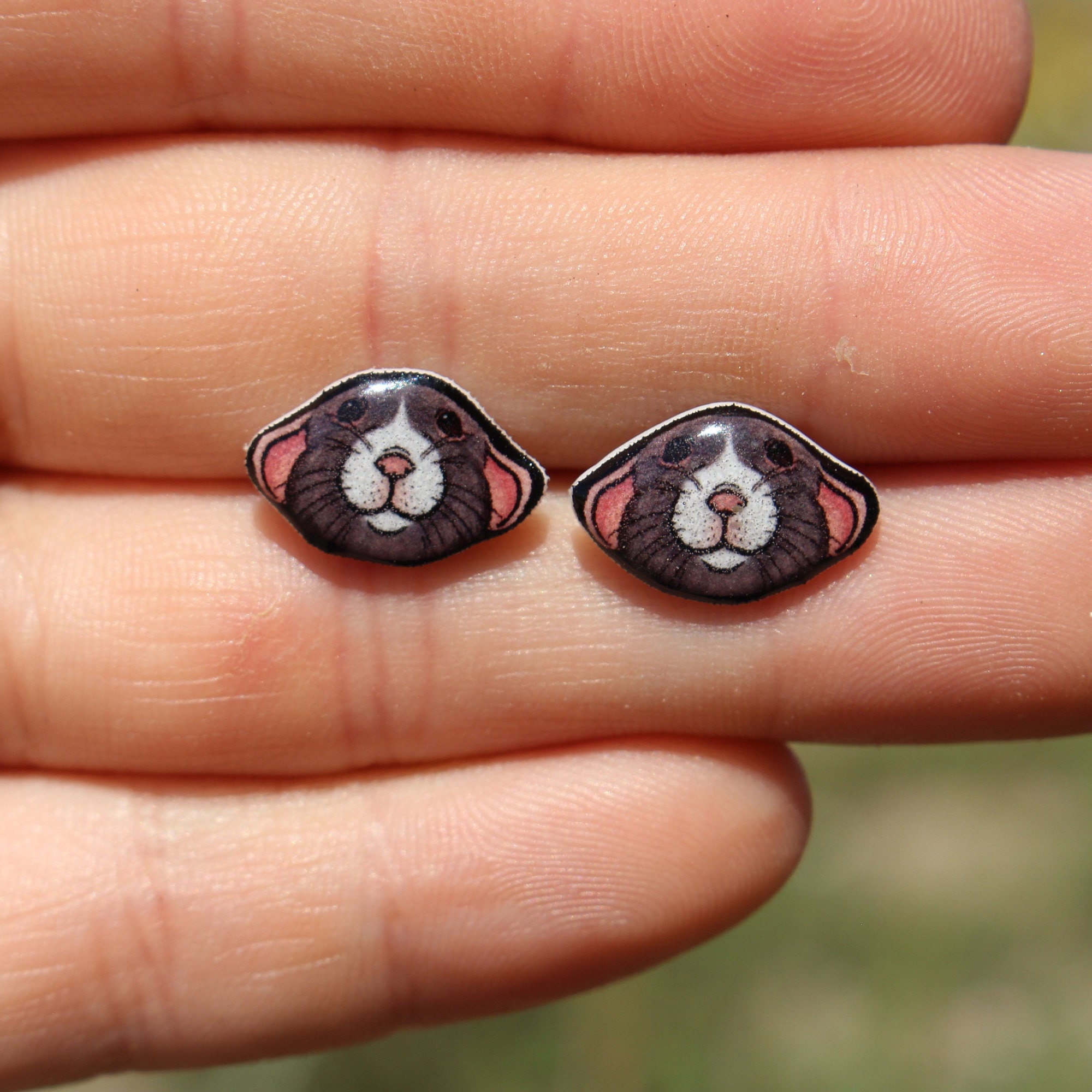 Dumbo Rat Stud Earrings: Gift for Rat Lovers, Teacher, Vet Tech