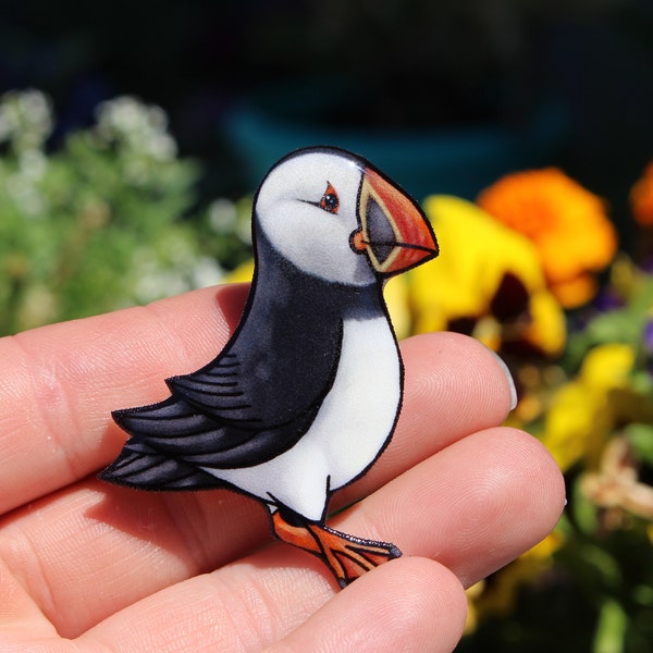 Puffin magnet: Gift for puffin bird lovers Present Cute Sea Animal magnets for  locker or fridge