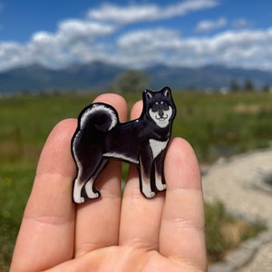 Fridge Shiba Inu Magnet: Gift for dog lovers, vet techs, veterinarians, teachers dog loss memorial cute animal magnets for locker