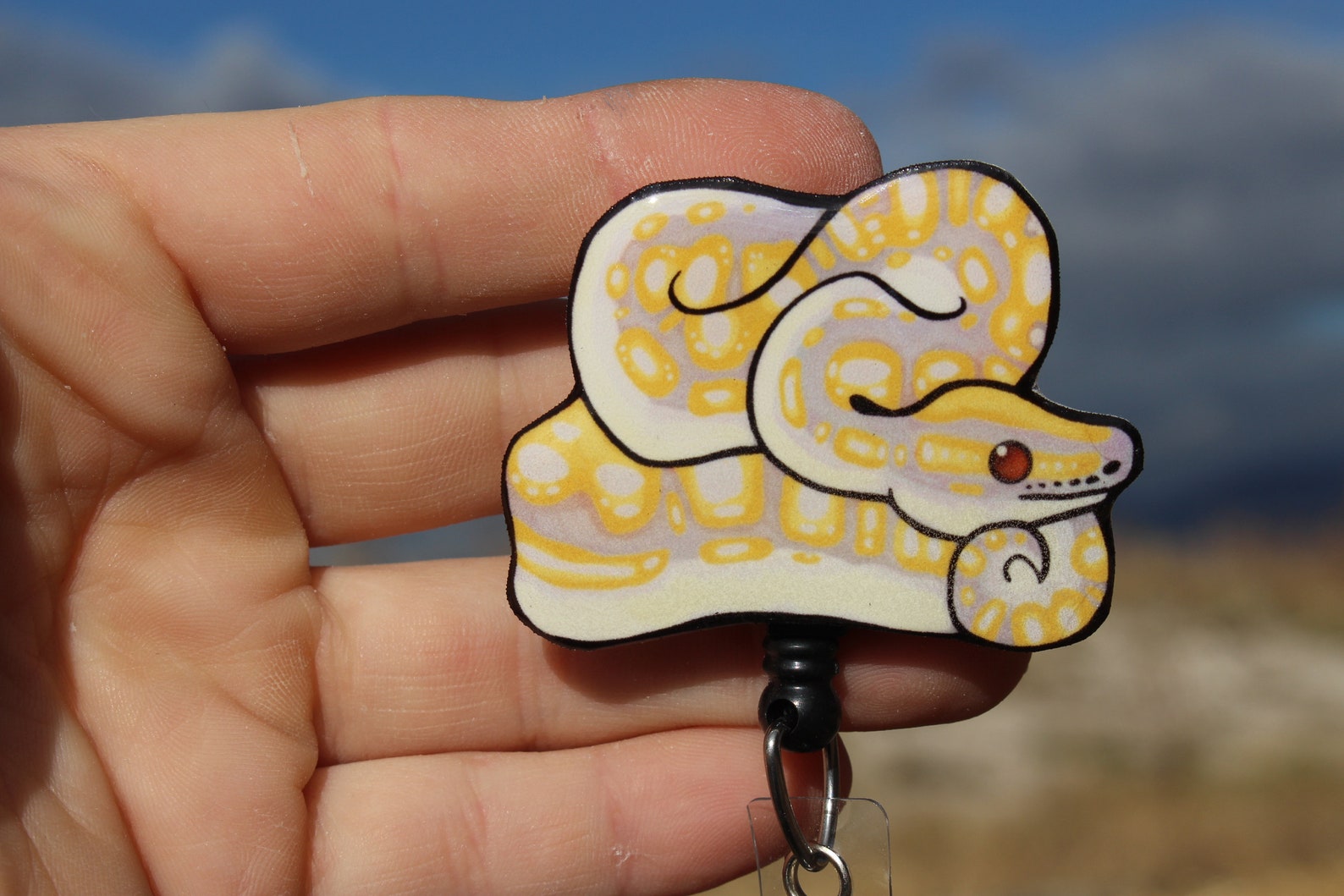 Ball Python Badge Reel Retractable ID for Nurse CNA HCA | Etsy