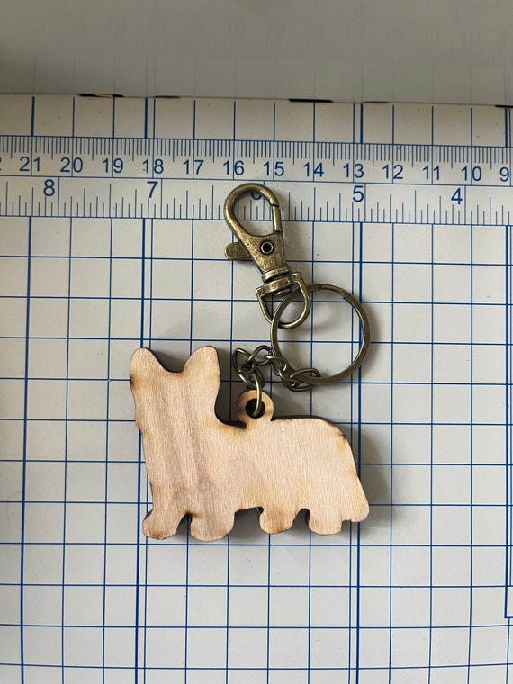 Wood Merle Corgi Keychain: Gift for Corgi Dog Lovers, Vet Techs