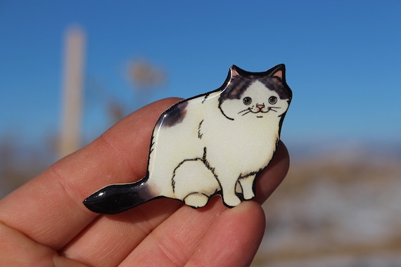 Cat Magnet Gift For Tuxedo Cat Lovers Vet Techs Etsy