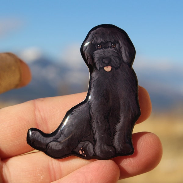 Labradoodle Magnet: gift for Dog lovers, vet techs, veterinarians zoo keepers cute animal magnets for locker or fridge