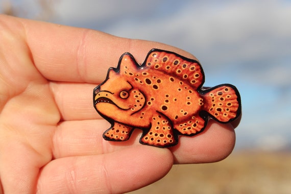 Frogfish Magnet: Gift for Frog Fish Lovers, Scuba Divers, Reef