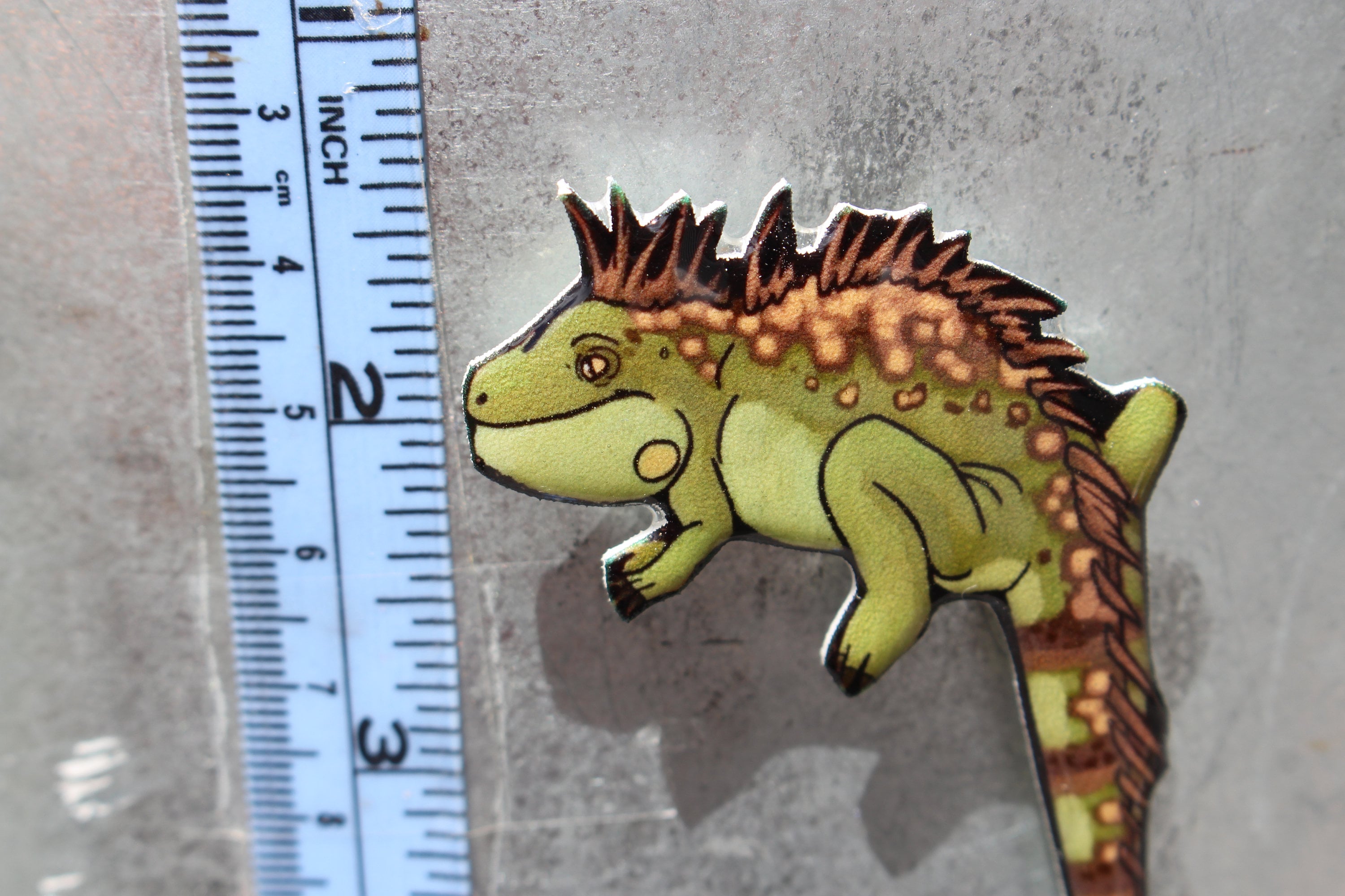 Iguana gift for green lizard lovers or iguana loss Etsy