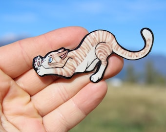 Cat Magnet: gift for cat lovers, vet techs, veterinarians, zookeepers cute animal magnets for locker or fridge