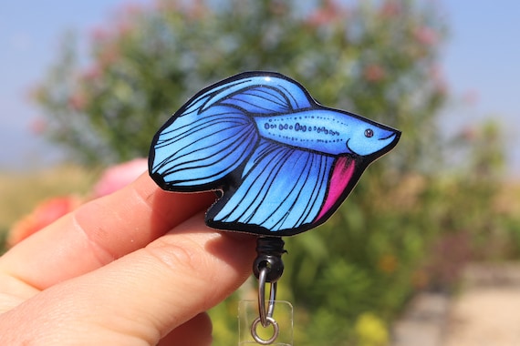 Betta Badge Reel Id Holder: Gift for Fish Lovers, Nurses, Vet