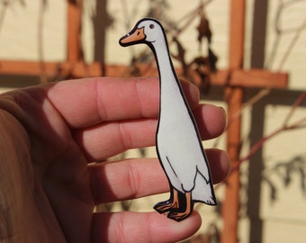 Runner Duck Magnet: Gift for bird lovers, farmers, vet techs, teachers cute bird animal magnets for locker or fridge