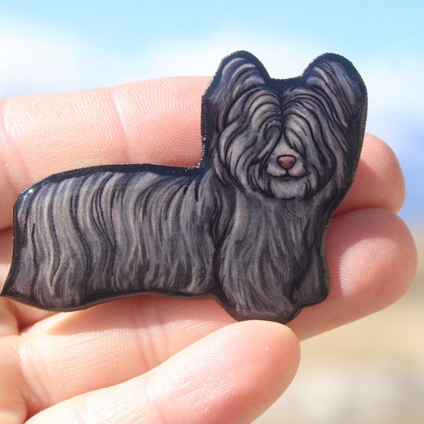 Skye Terrier Magnet Gift for Sky terrier lover or terrier loss memorial Cute dog animal magnets for  locker or fridge