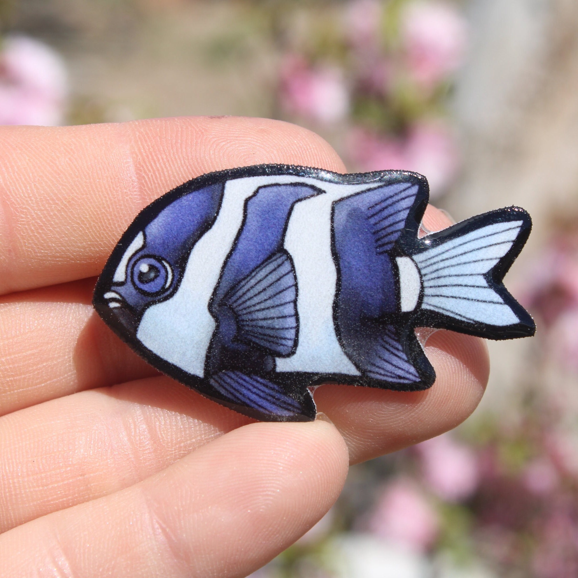 Damselfish Magnet: Gift for Scuba Divers, Vet Techs, Veterinarians
