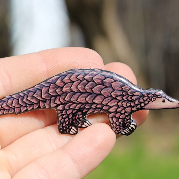 Pangolin magnet: Gift for Pangolin lovers or loss memorial cute animal magnets for locker or fridge