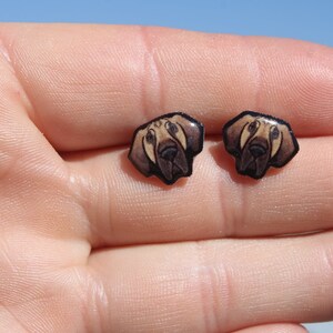 Great Dane Earring Studs: Gift for dog lovers, vet techs, veterinarians, zookeeper's cute earrings with Stainless Steel Posts