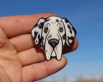 Great Dane Magnet: Gift for dog lovers, vet techs, teachers, veterinarians, dog loss memorial cute animal magnets for locker or fridge
