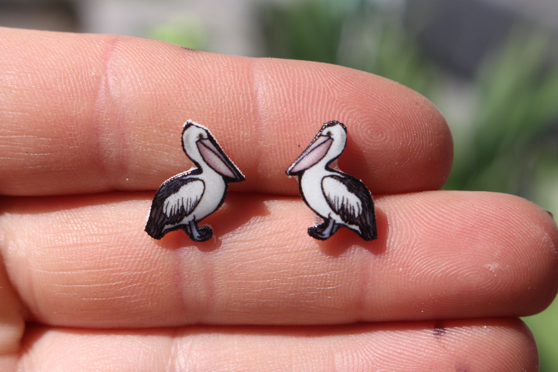 Pelican Earrings Great Gift for Pelican Lovers Stainless Steel