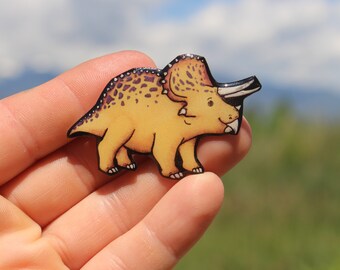 Triceratop Magnet: gift for Triceratop dinosaurs lovers, vet techs, zookeepers, teachers zookeepers cute animal magnets for locker or fridge