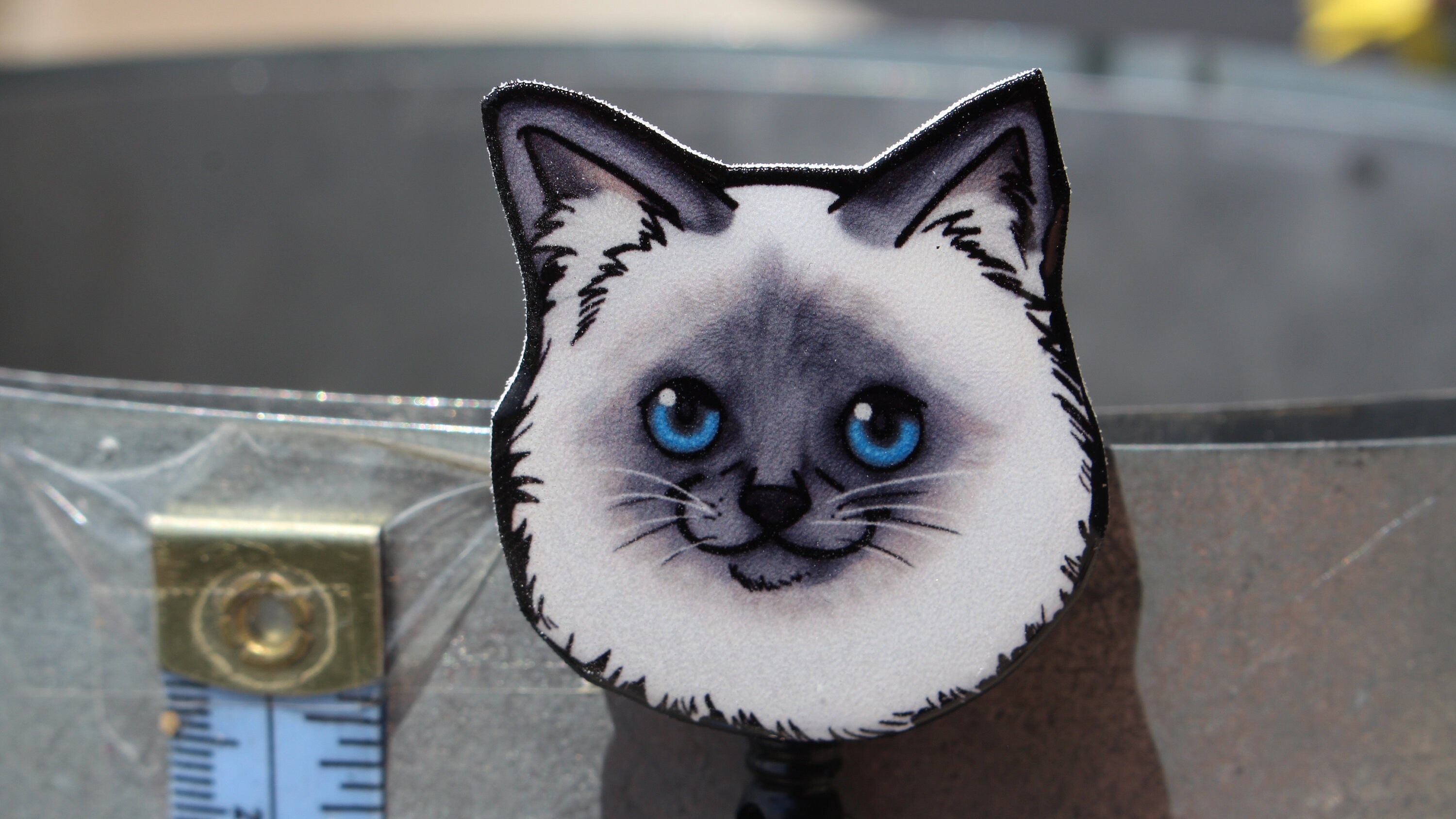 Ragdoll cat badge reel Id holder Gift for rag doll lovers Etsy