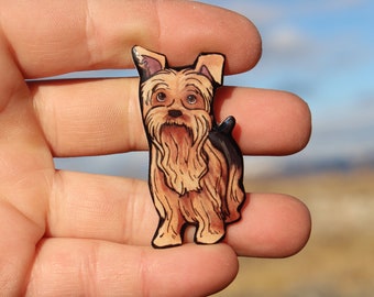 Yorkie Yorkshire Terrier Magnet : Gift for Dog lover, vet tech, zookeeper, veterinarian Cute animal magnets for locker or fridge