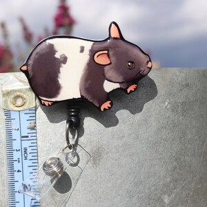 Hamster Badge Reel Id Holder: Gift for Hamster Lover, Nurse, Vet Tech ...