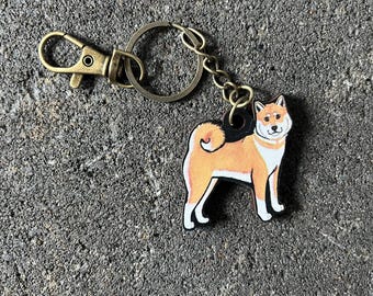 ぜ*侍様 ずっと真夜中でいいのに。 Wooden Keychain巳年【直筆サイ