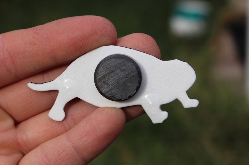 Naked Mole Rat Magnet: Gift for Rat lovers or Rat loss memorial Cute rat art animal magnets for locker or fridge image 4