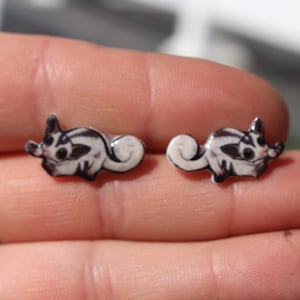 Sugar Glider Earrings : great gift for gilder lovers  stainless steel posts sugar glider memorial loss