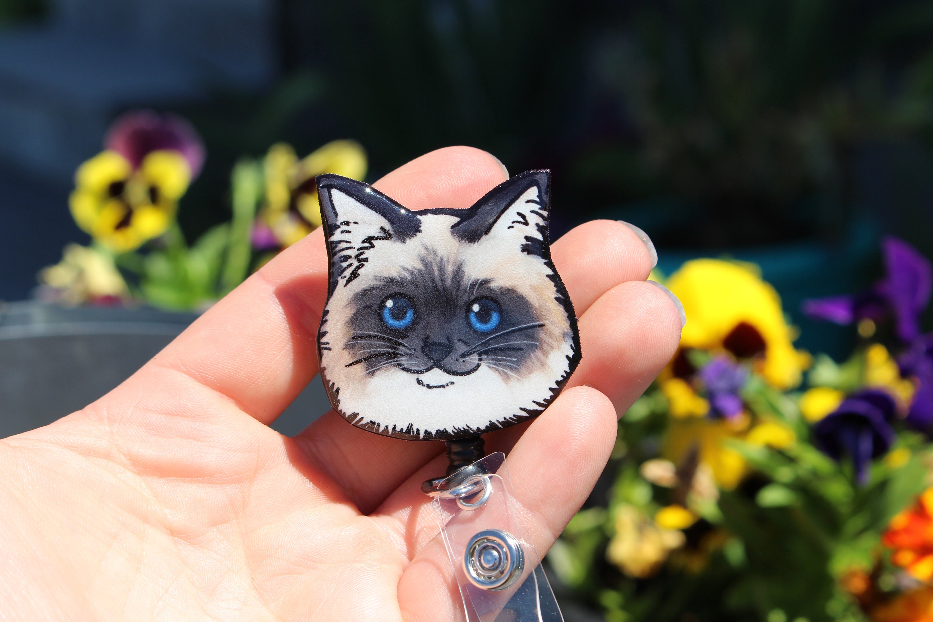 Moody Cat Pins Cute Wooden Multicolour Cat Badges Black White Tuxedo Calico  Tortoise Shell Tabby Persian Ragdoll Siamese Ginger Cats -  UK