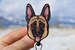 German Shepherd Badge Reel ID holder: Gift for Nurse, vet tech, veterinarian, animal dog badge reels shepherd lover gift retractable 