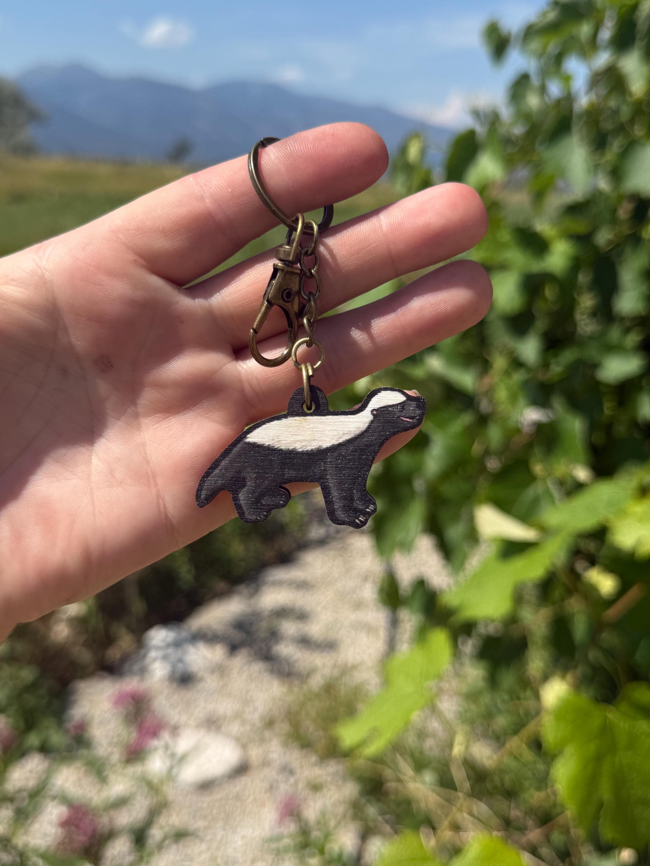 T*A様 Q Honey Badger タンカラー 置物 T*A様 Q Honey Badger タンカラー 置物 Honey Badger With Coffee | Art