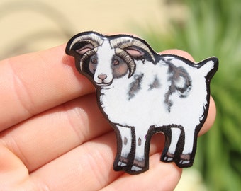 Jacob Sheep Magnet: Gift for farmer, vet tech, veterinarian, zookeepers cute farm animal magnets for fridge or locker