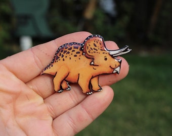 Triceratops Magnet: gift for Triceratops dinasaurs lovers wild animal magnets cute animal magnets for  locker or fridge