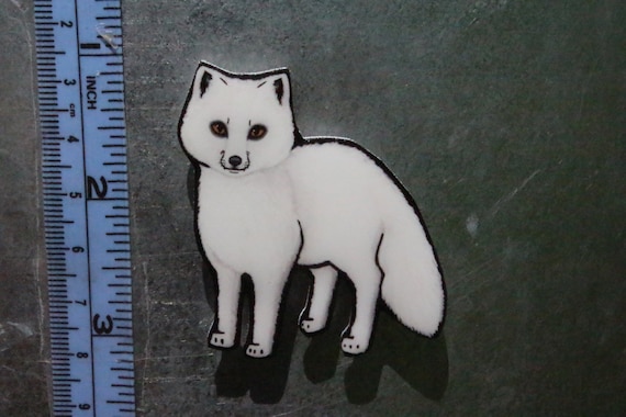 Cute Fox Car Magnet 5.5 Inch - Refrigerator & Locker Decal