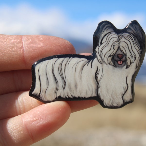 Skye Terrier Magnet Gift for Sky terrier lover or terrier loss memorial Cute dog animal magnets for  locker or fridge