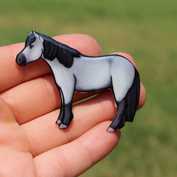Horse Magnet: Gift for horse lovers, vet techs, veterinarians, zookeepers cute animal magnets for locker or fridge