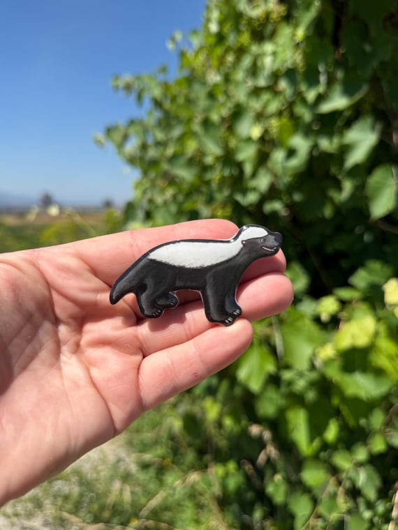 Ratel Honey Badger Magnet: Gift for Animal Lovers, Vet Tech