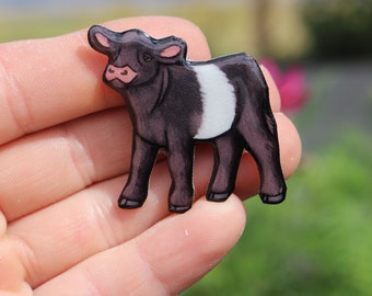 Belted Galloway Magnifying Reading Glass Desktop Office Cow Farming Gift Present Belted Galloway Magnifying Reading Glass Desktop Office Cow Farming Gift Present