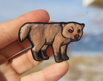 Bush Dog Magnet: Gift for dog lovers, vet tech, veterinarian, zookeeper, or teacher cute animal magnets for locker or fridge