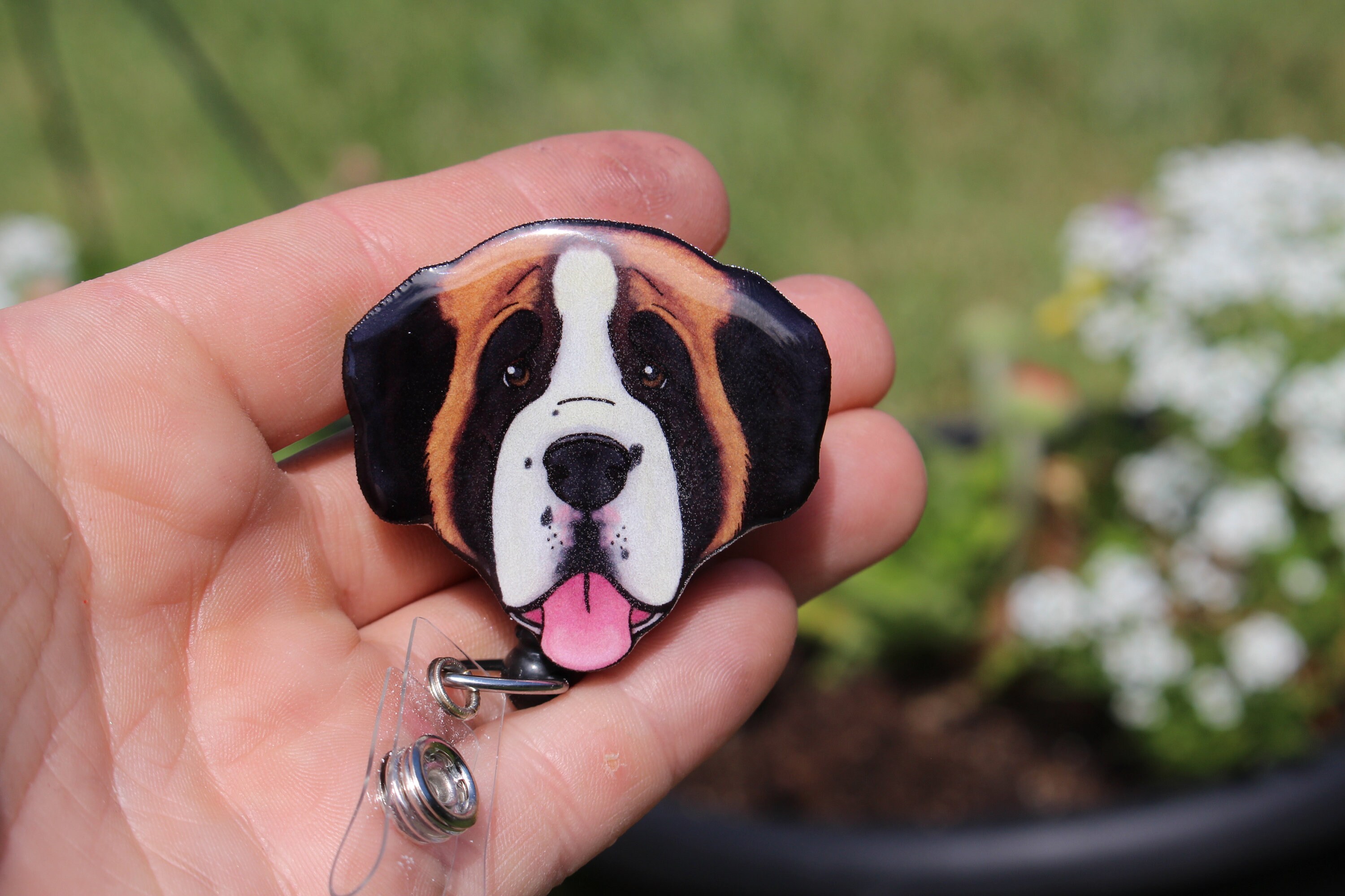 St Bernard Keychain Etsy