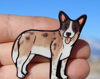 Red Heeler Australian Cattle Dog Magnet: Gift for vet tech, veterinarians, zookeepers cute animal magnets for locker or fridge