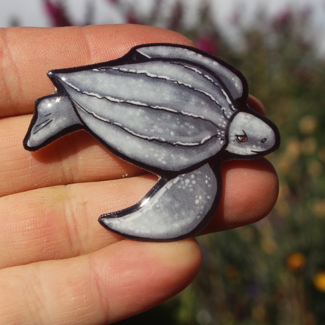 Leatherback Sea Turtle Magnet: Gift for Ocean Lover, Scuba Diver