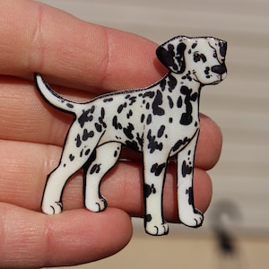 Dalmatian Magnet: Gift for dalmatian lover or dalmatian loss memorial Cute dog animal magnets for locker or