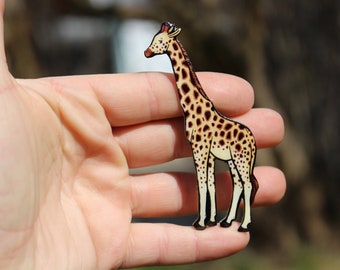 Giraffe Magnet: gift for giraffe lovers wild animal magnets cute animal magnets for locker or fridge