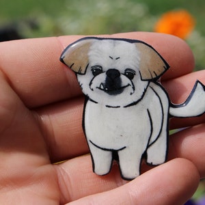 Pekingese Magnet: Gift for pekingese lovers or dog loss memorial Cute dog animal magnets for locker or fridge