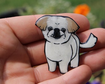 Pekingese Magnet: Gift for pekingese lovers or dog loss memorial Cute dog animal magnets for locker or fridge
