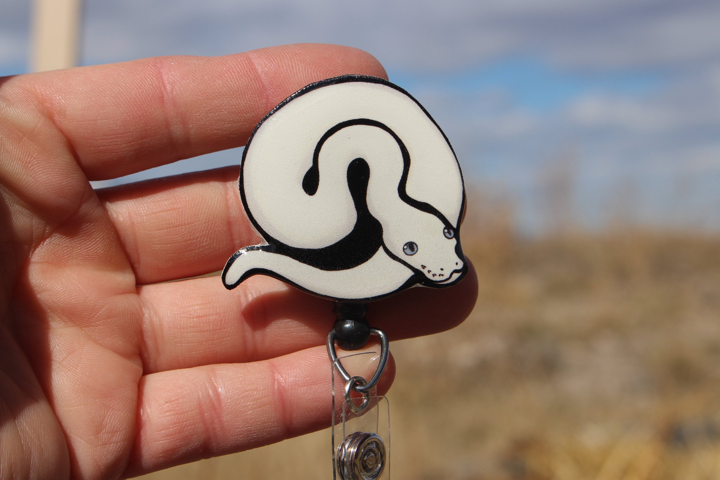 Ball Python Badge Reel ID Holder: Gift for BEL Snake Lovers - Etsy