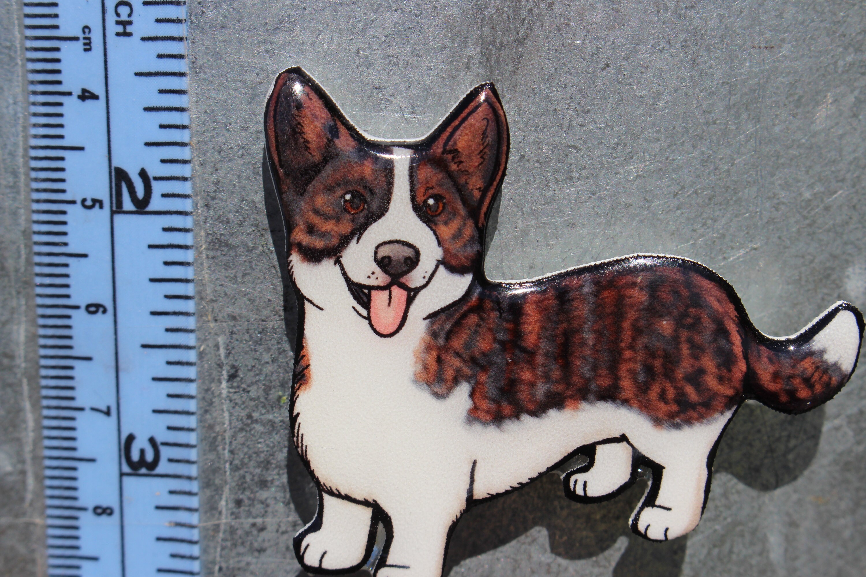 Brindle Cardigan Corgi Magnet : Gift for Corgi Lovers or Corgi | Etsy