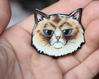 Grumpy Cat Magnet for car locker or fridge: great gift for cat lovers